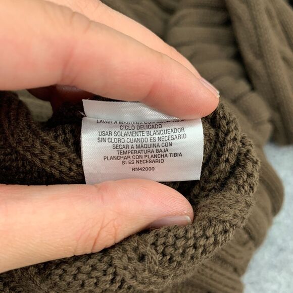 Vintage Basic Editions Sweater Mens XL Extra Large Crew Neck Cable Knit Ribbed - Picture 11 of 13